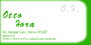 otto hora business card